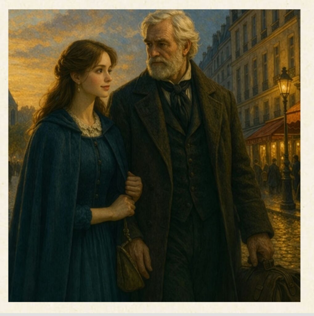 Cosette ormai adolescente cresce nel convento e si prepara a entrare nella vita adulta sotto la protezione di Jean Valjean