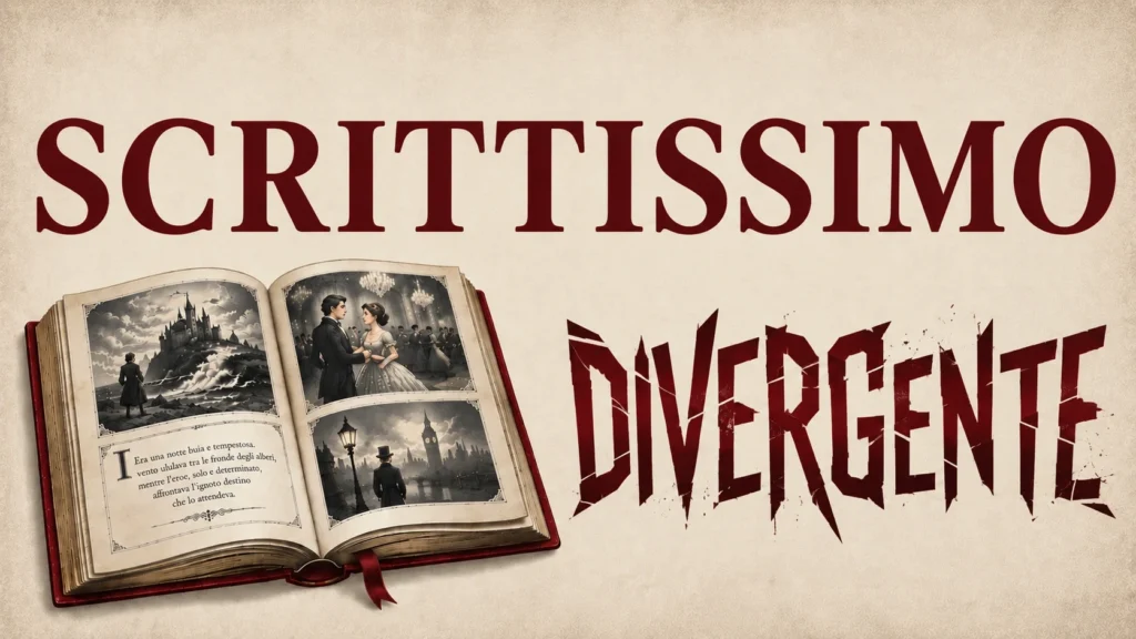 Scrittissimo Divergente dedicato a riflessioni, idee controcorrente e punti di vista alternativi sulla scrittura e sulla narrativa.