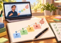 Videocorso online sul raggiungimento degli obiettivi con docente, percorso a tappe, checklist e traguardo finale