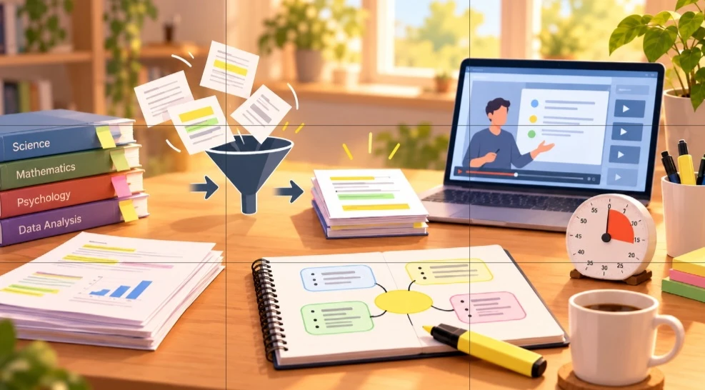Videocorso per studiare velocemente con docente, materiali di studio, sintesi e gestione del tempo