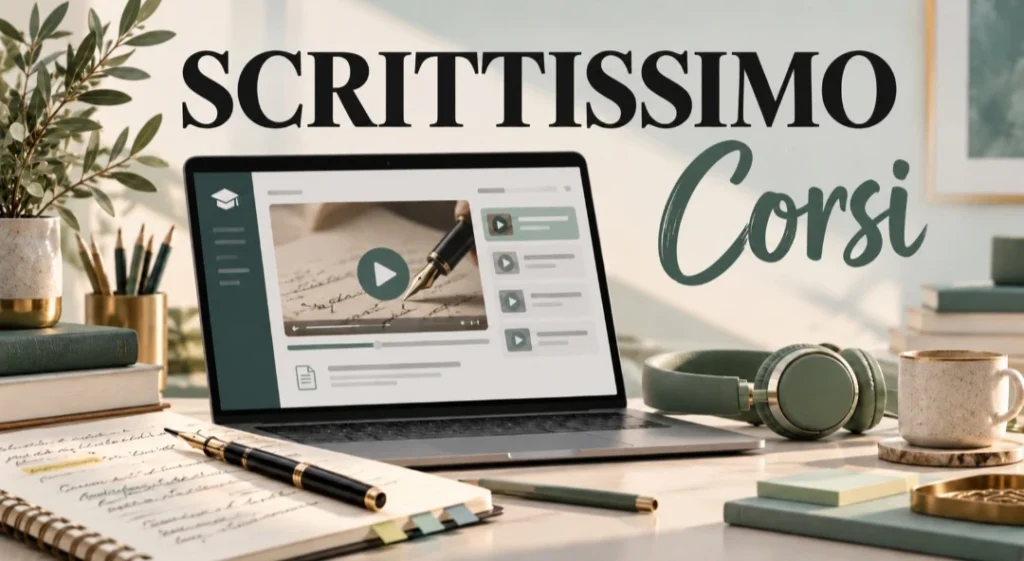 Scrittissimo Corsi con computer, videocorso online e strumenti per prendere appunti